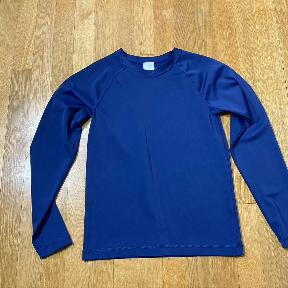 Hanna Andersson Blue Longsleeve Swim Rash Guard US 10